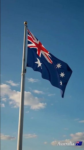 Australia 🌏 | 🇦🇺 Australia's National Flag | A Symbol of Unity & Pride | Relax 🍃 #Shorts