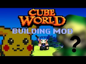 Cube World Building Mod Review Pt. 1 | How to Build! + How to Install!