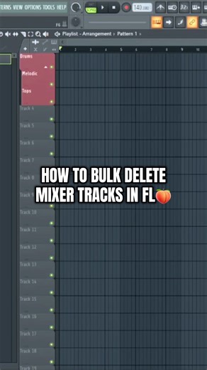 How to Bulk Delete Mixer Tracks in FL Studio