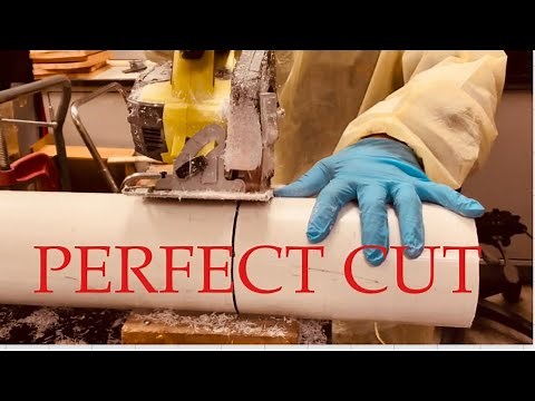 #HOW TO CUT PVC PIPE PERFECTLY WITH CIRCULAR SAW. #shorts