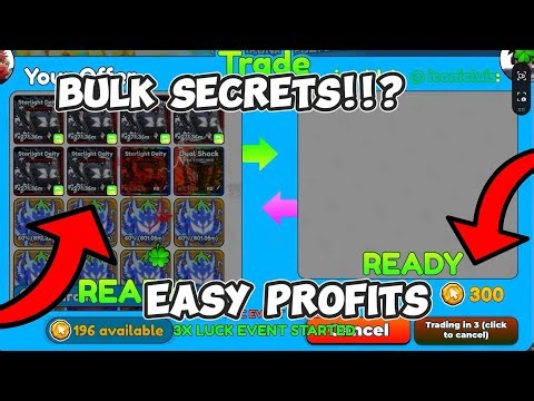 BULK Secrets & EASY Deals - Trading Montage #1 | Tap Simulator Roblox