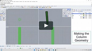 Rhino Block Tutorial - 01 Making the Column Geometry