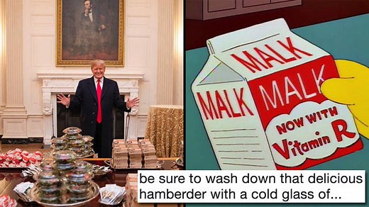 Trump calling hamburgers "hamberders" is now a meme and 2019 is officially over