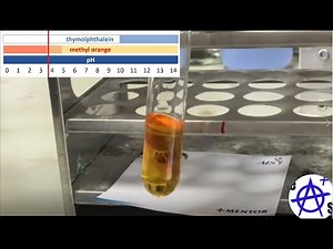 Combination of methyl orange and thymolphthalein indicators