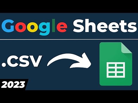 How to upload and open CSV files in Google sheets