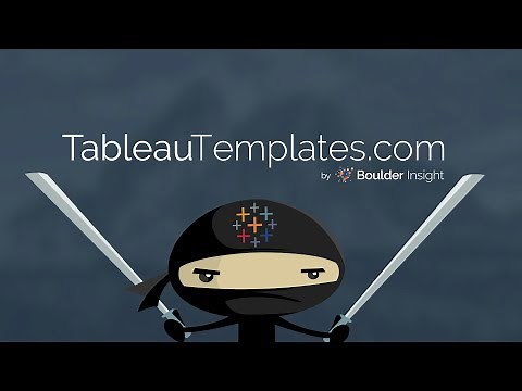 Building a Tableau Template