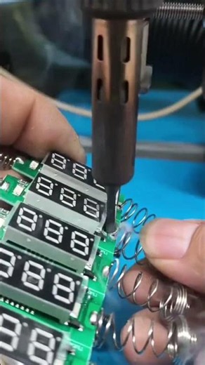 How to Properly Solder Metal Springs to Digital Voltmeter PCBs