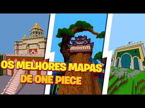 TOP 3 MELHORES MAPAS DE ONE PIECE NO MINECRAFT BEDROCK (MCPE)!!?