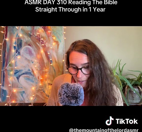 ASMR DAY 310 Whispering The Bible Straight Through in 1 Year #fyp #jesus #asmr #bible #bibleinayear
