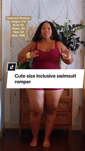 Unique Swimsuit Romper for Size Inclusive Fashion
