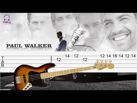 See You Again - Wiz Khalifa ft. Charlie Puth [Bass Tabs Tutorial]