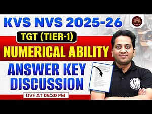 KVS NVS TGT Tier 1 Exam Analysis 2026 | KVS NVS Numerical Ability Answer Key | Maths By Himanshu Sir
