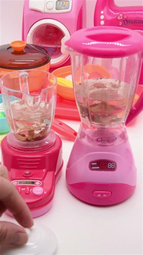 Satisfying with Unboxing& Test PK Pink Juicer Kitchen Appliance Shop Play House ASMR #toys #unboxing