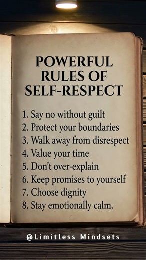 8 Powerful Rules of Self Respect