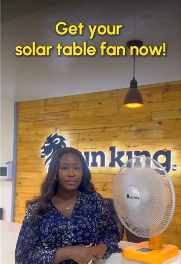 Sun King Solar Table Fan: Stay Cool Sustainably