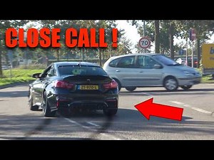 Cars Leaving Carmeets - BEST OF FAILS, CLOSE CALLS, KARENS - BMW M, Audi RS, Mustang, AMG Etc