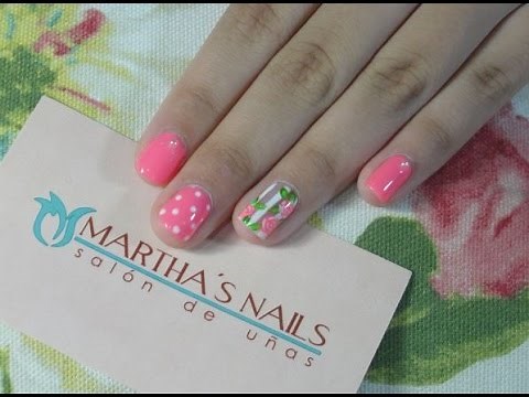 Tutorial: Como aplicar gelish con diseño paso a paso/yesly gel/ Martha Romero