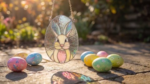 Stained Glass Easter Bunny Pattern - Etsy