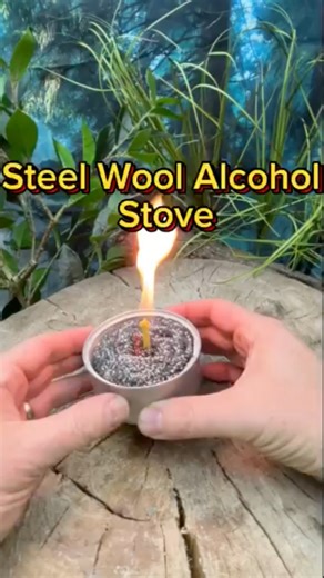 Steel Wool Alcohol Stove 🔥 #survival #camping #howto | Jason Bloomer