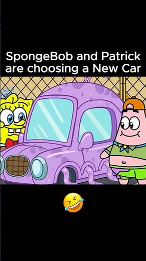 SpongeBob and Patrick are Choosing a NEW Car! 🤣 #spongebob #spongebobsquarepants #animation