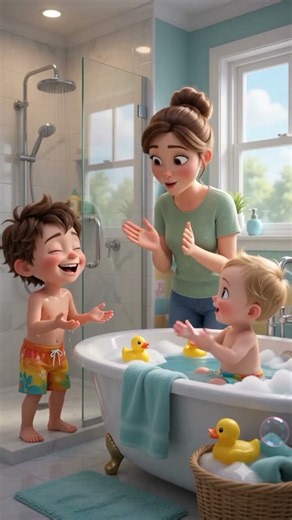 Take Bath Daily 🛁 Good Habits for Kids | 3D Cartoon Story #shortsfeed