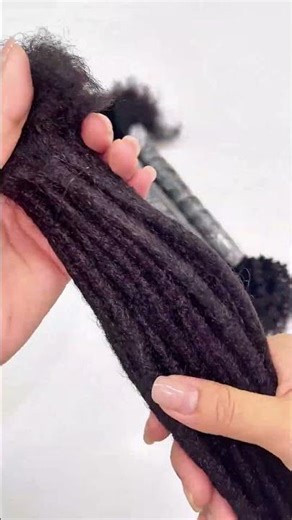 Afro kinky curly end dreadlocks — handmade with 100% human hair!