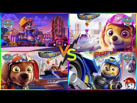 Paw Patrol Characters Comparison | Super Chase vs Super Rubble Edition