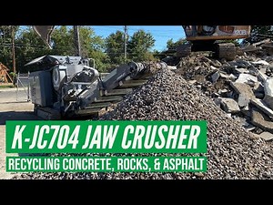 Komplet K-JC704 Mobile Jaw Crusher Recycling Concrete, Rock, and Asphalt