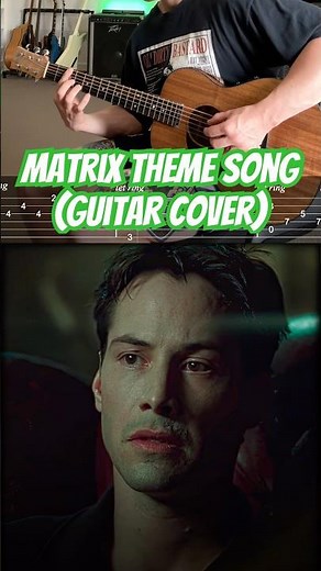 The Matrix Theme - Fingerstyle Guitar Cover with TABS (Clubbed To Death - Rob Dougan)