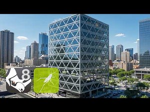 Grasshopper Rhino Parametric Building Facade Curve Attractor Pattern Design Tutorial + ReRenderai