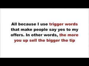 How to be a waiter- improve your tips and become a successful server/waitress