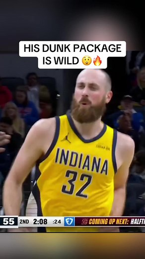 Jay Huff's Wild Dunk on Mini Hoop