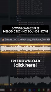 78K views | Get Free Melodic Techno Samples Now!  | Ghosthack Audio | Facebook