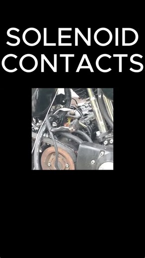 Huge voltage drop across solenoid contacts on the starter. #harley #motorcycle #sportster #starter