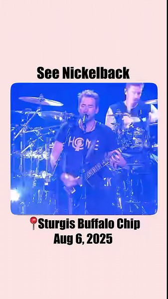 Nickelback is rolling into the Chip on Wednesday, August 6, 2025, and it’s gonna be one hell of a night. Get ready to sing your lungs out, lose your voice, and party like you’ve got nothing to do the next morning. You already know the hits, you already know it’s gonna be loud—now all you gotta do is make sure you’re there. Drop a "2025" in the comments, and we’ll hook you up with the info you need to join the Best Party Anywhere. | Sturgis Buffalo Chip
