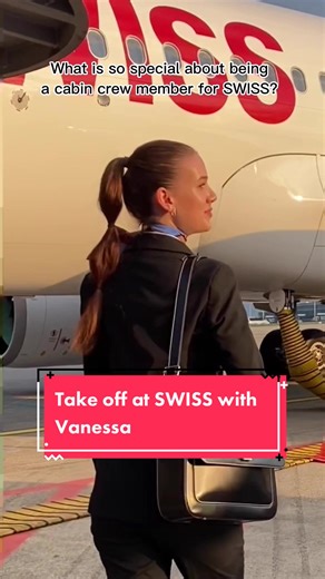 Take off with SWISS as Cabin Crew Member✈️✨Link in bio for more info. #flyswiss #cabincrew #cabincrewmember #flightattendant#AchadinhosRenner