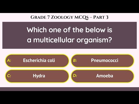 Grade 7 Zoology MCQs – Part 3/10 | Quick Quiz on Vertebrates, Invertebrates, and Adaptations