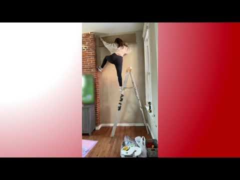 Ladder Blunder Causes Woman to Take Hard Fall - 1768924