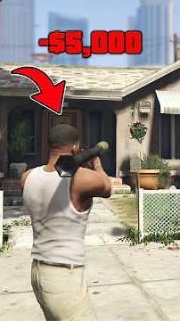 How to EASILY lose $5,000 in GTA V 💸😱 #gta5