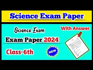 Class 6 Science Final Year Question Paper 2024 | Annual Examination | 6th Class Science Paper | SA 2