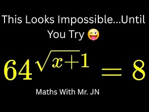 💥💯This Looks Impossible… Until You Try 😲 | Exponential Equation💫/Maths With Mr. JN #gcsemaths