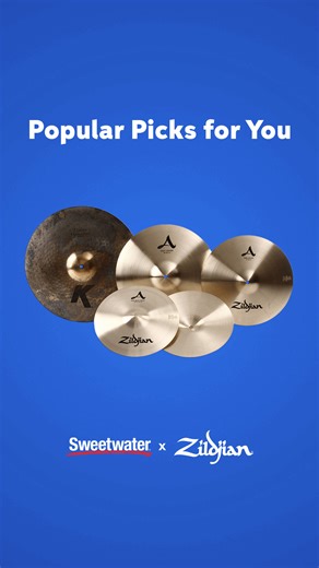 Check out these best-selling Zildjian cymbal packs and exclusive sets at Sweetwater! Upgrade your top-end sound to bring down the house with sound that pro drummers trust! Shop now to get fast, free shipping straight to your door! | Sweetwater