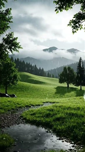 Beautiful Rainy Nature Scenery | Relaxing Cinematic 4K Video#EchoNature#RainAmbience#RelaxingNature