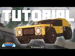 Create Aeronautics Car Tutorial #minecraft #createaeronautics