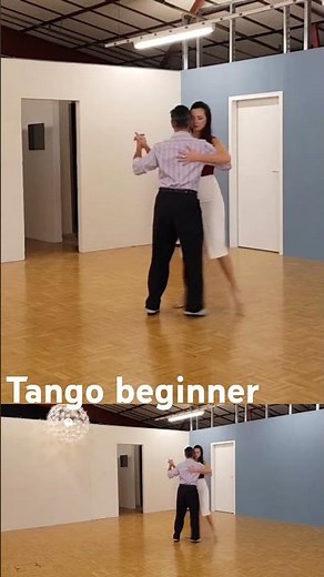 Tango beginner: La Base cruzada. Cross System basic.