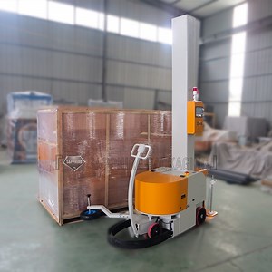 [Hot Item] Convenient Intelligent Compact Packaging System Self-Propelled Wrapping Equipment Unlimited Pallet Wrapping Solution Model S2400