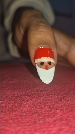 Christmas nail art 🎅✨ Super easy for beginners | DIY at home