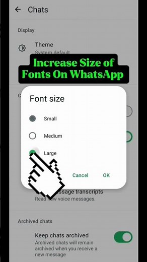 Increase Size of fonts on WhatsApp 2026| How to increase the size of fonts on WhatsApp