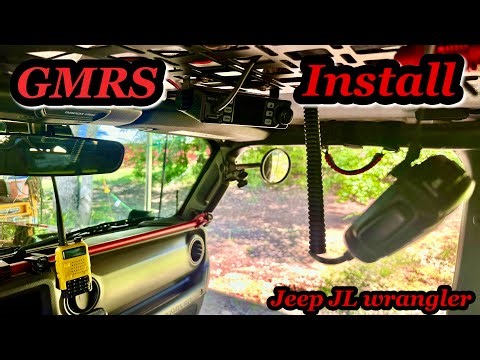 Mobile GMRS & 3DB Ghost antenna install: JL Wrangler