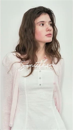 SINCETHEN 26 Spring Collection - Bebe V neck Knit Cardigan Pink #fashion